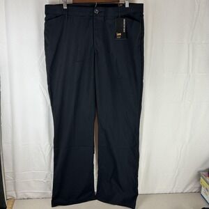 Lee Pants Womens 18 Long Black Ultra Lux Comfort Trouser Flex Motion Work Career